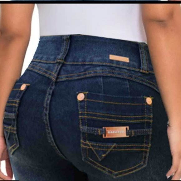 Colombian levanta cola jeans skinny butt lift. push up jeans plus size 21-19 - Picture 1 of 6